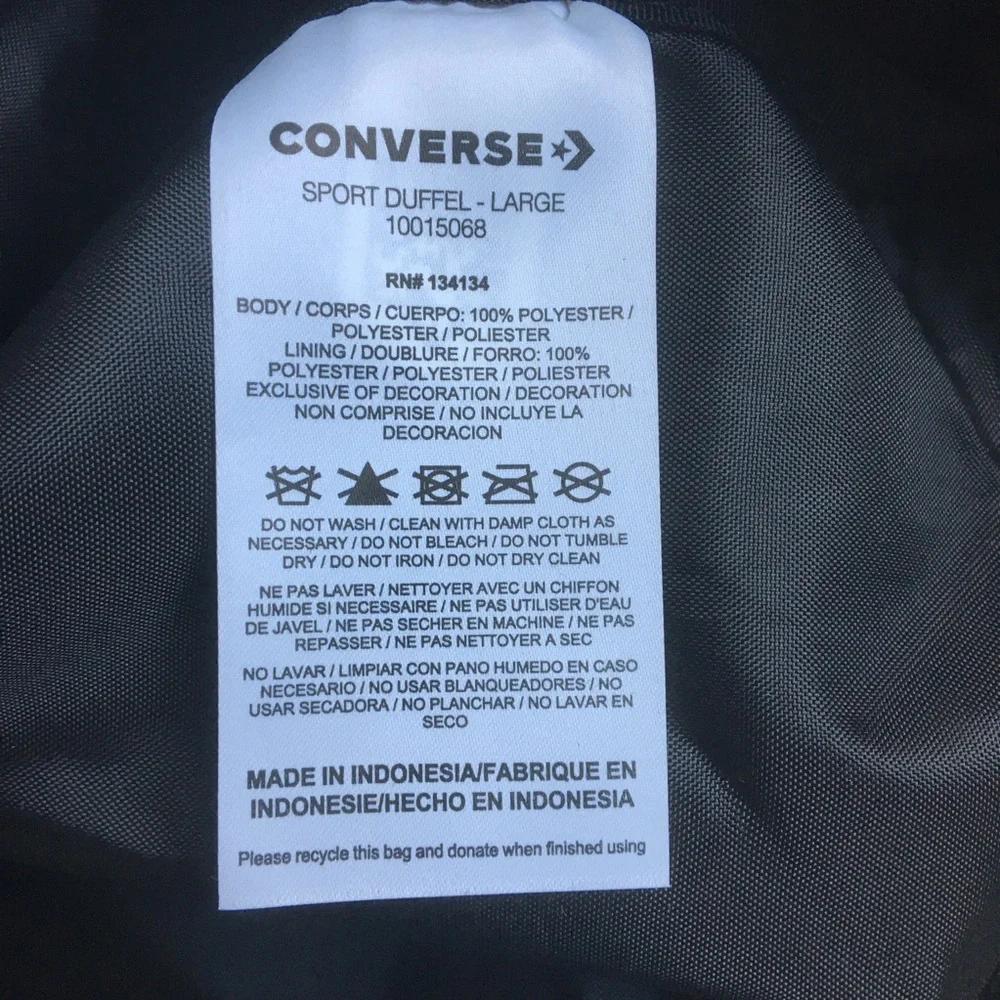 Converse Men’s Camouflage Duffle Bag - Green Camo